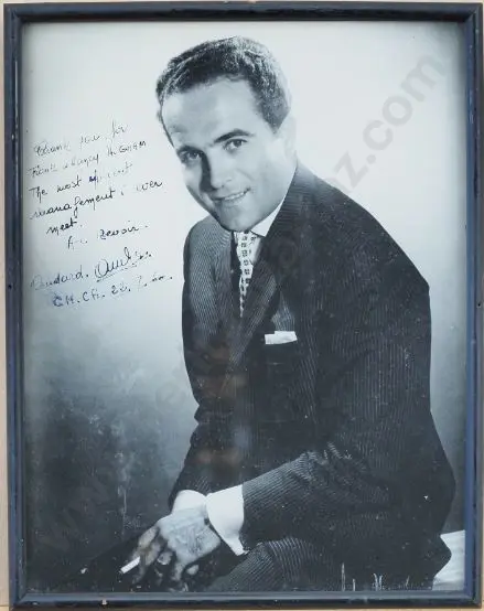 A61 - Unknown - Signed photo of unrecognised celebrity dated 1960 Image 1++