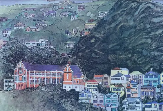 UNKNOWN Artist - Saint Gerard’s Monastery, Oriental Bay Image 1++