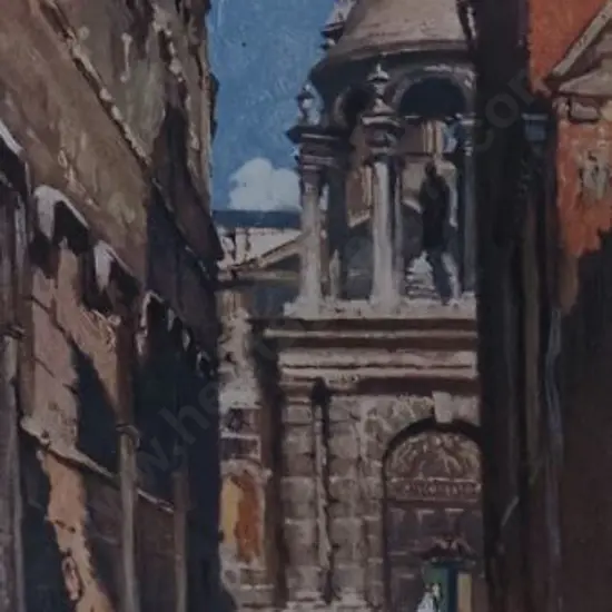 UNKNOWN Artist - European Alleyway (19th century)