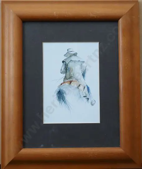 PONDER, Mike (1943-) - Drover on Horseback Image 1++