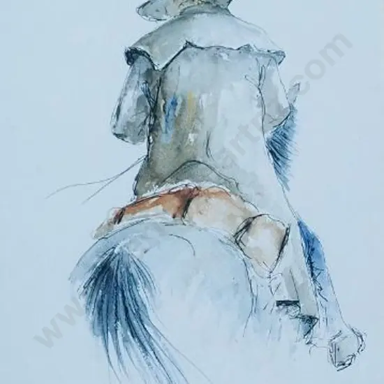 PONDER, Mike (1943-) - Drover on Horseback