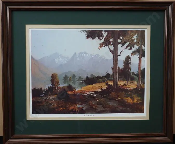 KEOWN, Wallace. T (1938-) - Lake Te Anau Image 1++