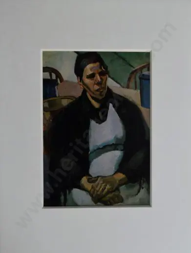 COLLIER, Edith (1885-1964) - Cornish Woman of Spanish Descent Image 1++