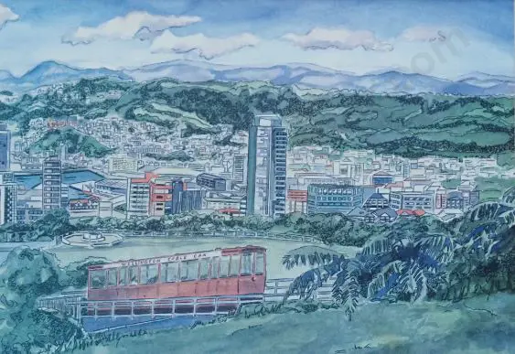 UNKNOWN Artist - Cable Car, Wellington Image 1++