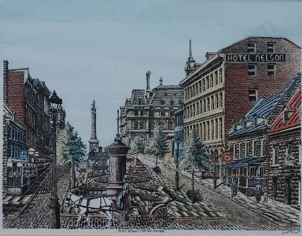 UNKNOWN Artist - Place Jacques-Carter, Montreal Image 1++