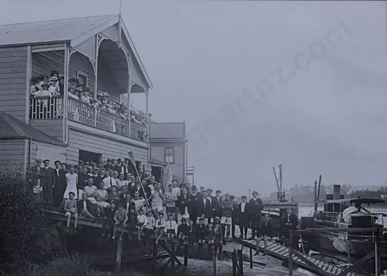UNKNOWN Photographer - Closing Day at the Union Boat Club - Wanganui - 1910 Image 1++