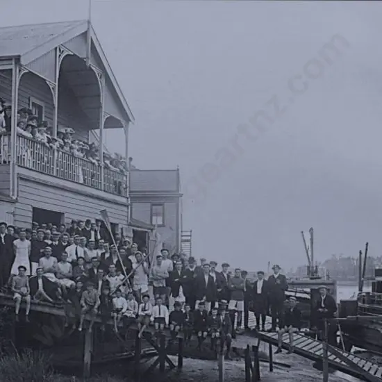 UNKNOWN Photographer - Closing Day at the Union Boat Club - Wanganui - 1910