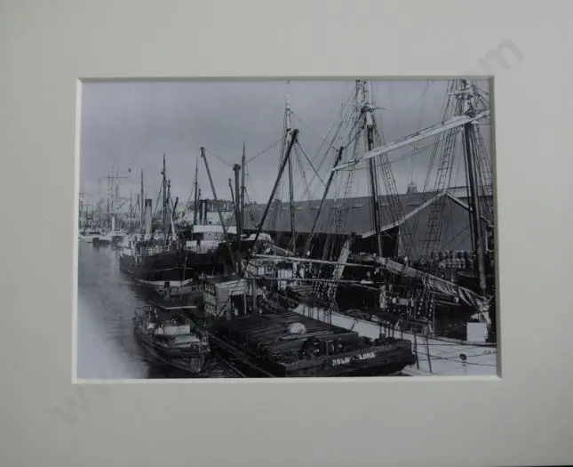 UNKNOWN Photographer - Wanganui - Shipping at the Wharf Image 1++