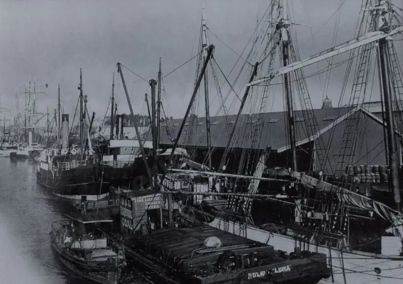 UNKNOWN Photographer - Wanganui - Shipping at the Wharf Image 1++