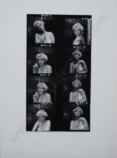 BEATON, Sir Cecil (1904-1980) - Marilyn Monroe -1956 - Contact print sheet Image 1++