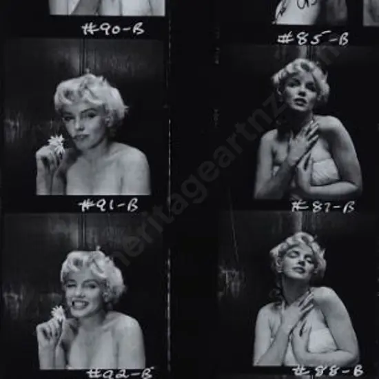 BEATON, Sir Cecil (1904-1980) - Marilyn Monroe -1956 - Contact print sheet
