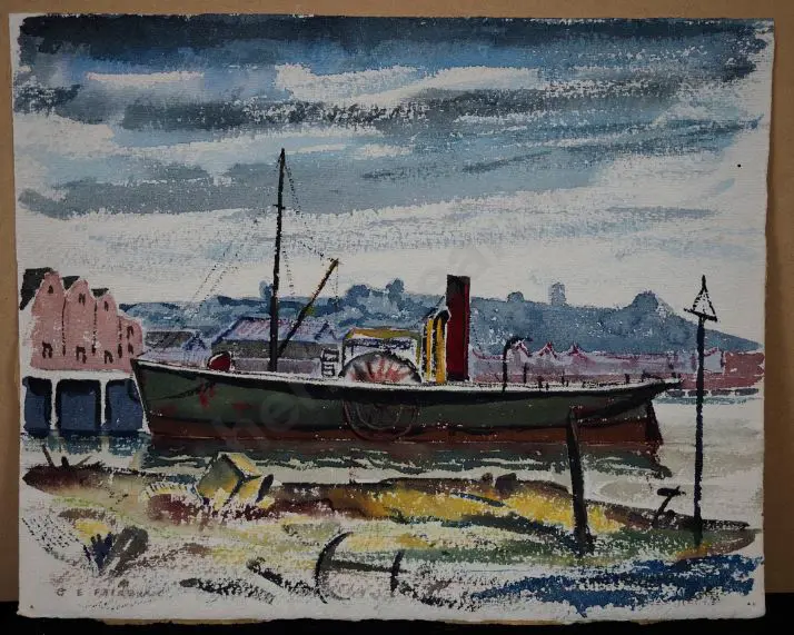 FAIRBURN, Geoffrey Ede (1905-1999) - Paddle Steamer Image 1++