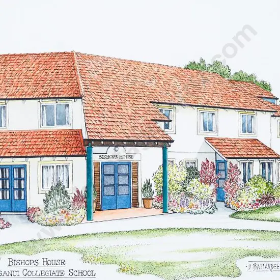 BATTARBEE, David (1939-) - Bishop's House, Wanganui Collegiate