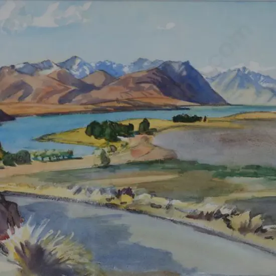 SEDDON, Beatrice (1889-1987) - Southern Alps with River