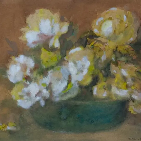 BARTON, Cranleigh (1890-1975) - Flowers in a Bowl