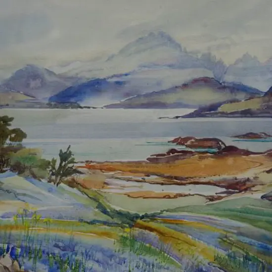 McCONNEY, O. - Bluebells and Blaven from Ord - Skye