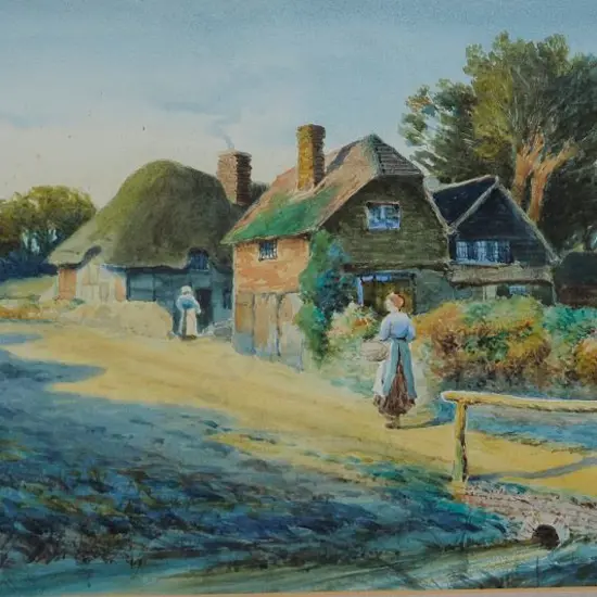 BANCROFT, H. (19th Cent.) - 19th Century English Village