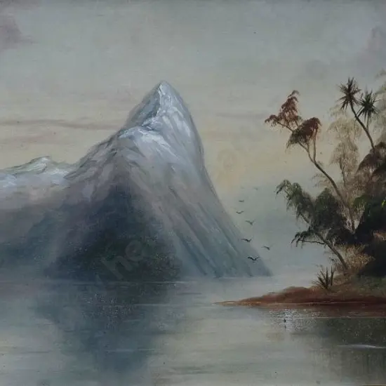 DE RITZ, George (1875-1953) - Mitre Peak, South Island