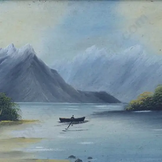 EAST, Charles (19th Cent.) - Lake Ohau, Canterbury