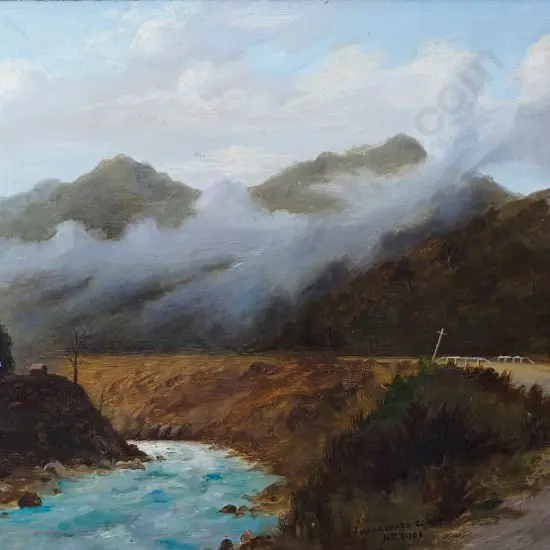UNKNOWN (Initials HJ) - Manawatu Gorge, 1901