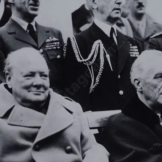 UNKNOWN Photographer - Winston Churchill & Franklin D. Roosevelt at Yalta, 1945