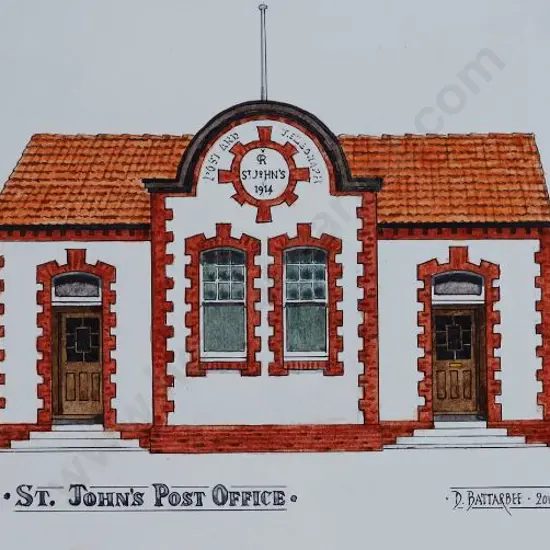 BATTARBEE, David (1939-) - St John's Post Office, Whanganui