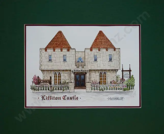 BATTARBEE, David (1939-) - Liffiton Castle, Whanganui Image 1++