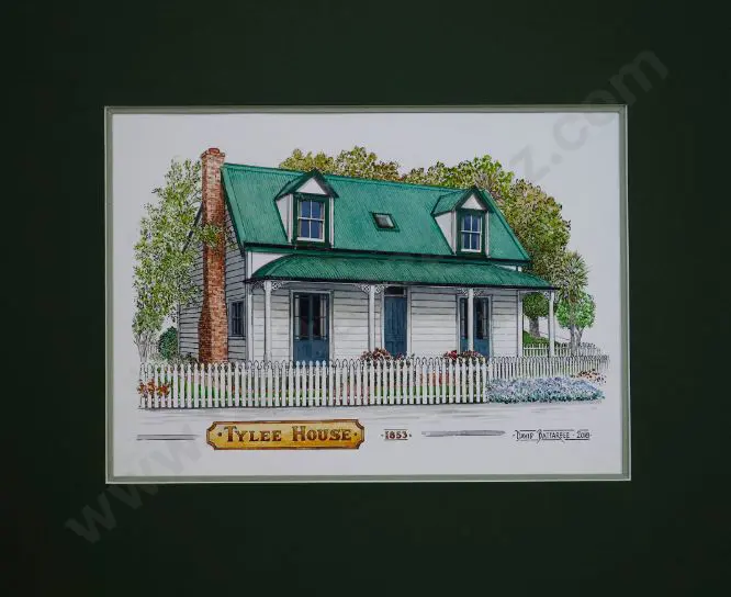 BATTARBEE, David (1939-) - Tylee House (Cottage) Whanganui, 1853 Image 1++