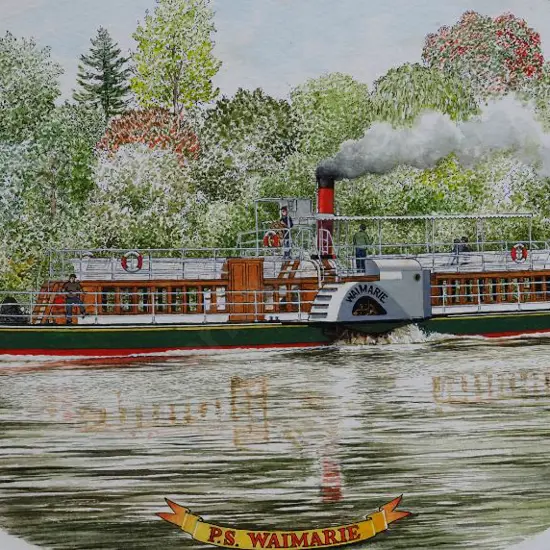 BATTARBEE, David (1939-) - The P.S. Waimarie, Whanganui