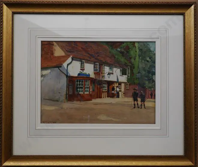 ROE, Fred (1864-1947) - The Burlington Arms, Elizabethan Hostel Image 1++