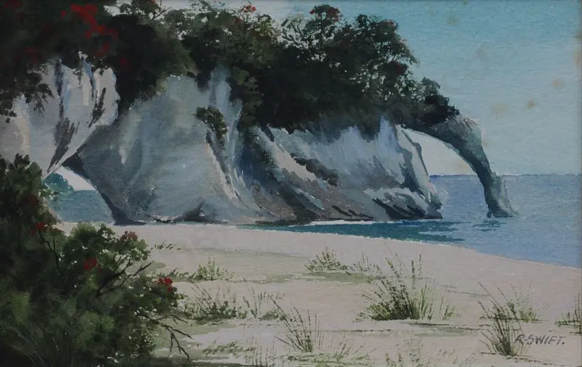 SWIFT, Rena (1931-) - Cathedral Cove, Hahei Image 1++