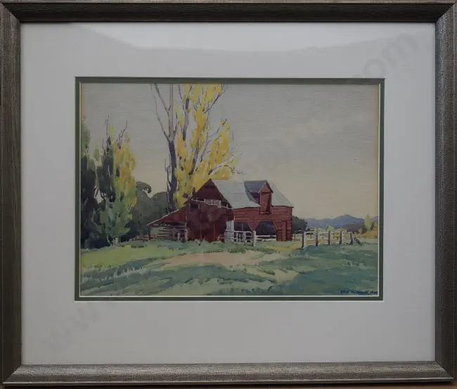 GULLY, Eric (1900-1954) - Red Barn, 1936 Image 1++