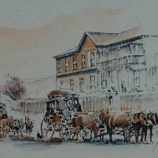 CANNING, Bruce (Active 1980s) - Pipiriki House (Upper Whanganui River) c.1901