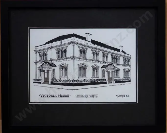 BATTARBEE, David (1939-) - Victoria House, Rutland Street, Whanganui Image 1++