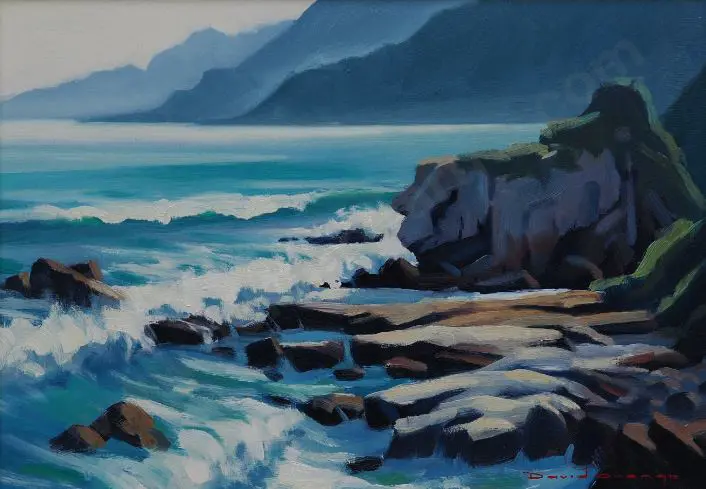 ORANGE, Father David (1940-) - Coastal Rocks, Wellington Image 1++