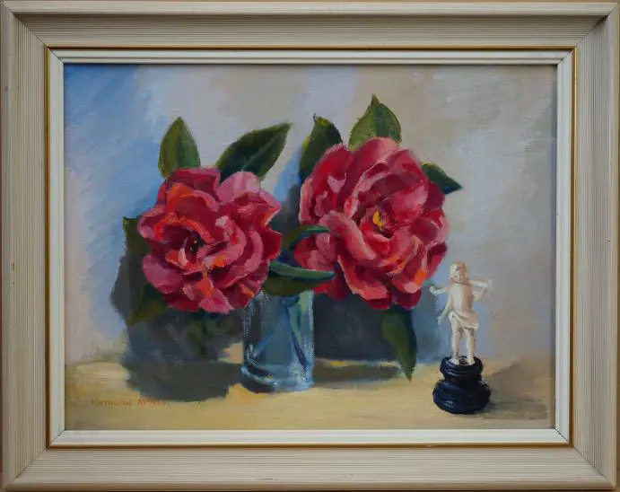 McKAY, Kathleen (1913-2006) - Camelias with Figurine Image 1++
