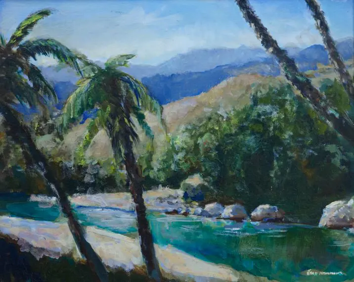 HAMMOND, Jack (1913-2009) - Otaki River Image 1++