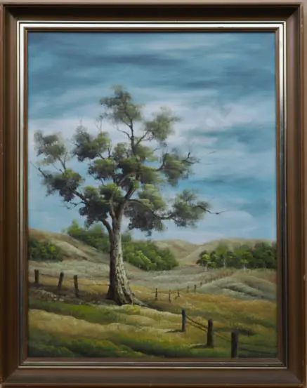 UNKNOWN Artist - Landscape with Tree Image 1++