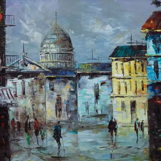 CANNING, L. - Paris Street Scene with Sacre Coeur