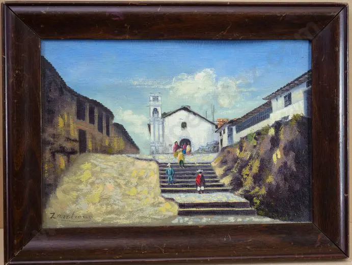 UNKNOWN Artist - Worshippers coming out of Church Image 1++