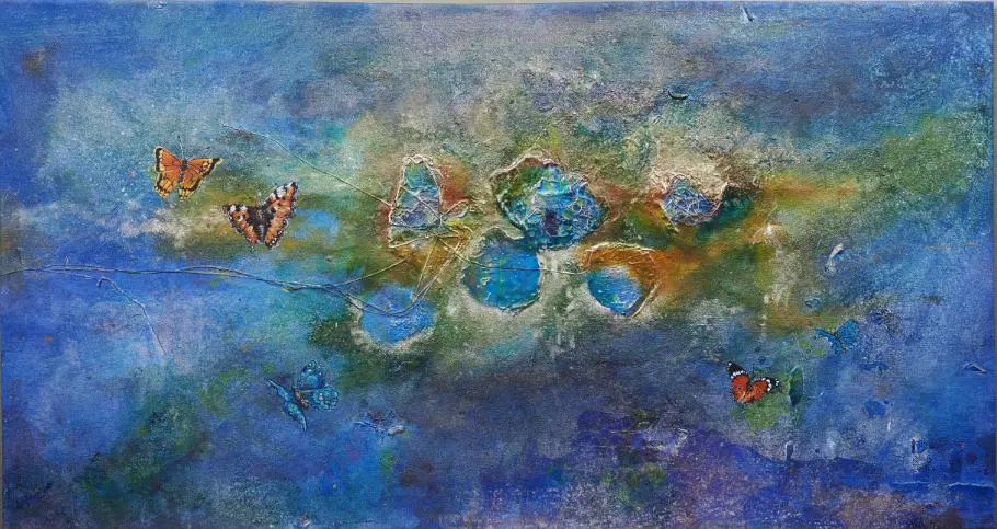 SAKOWITZ, Carmen - Abstract with Butterflies Image 1++