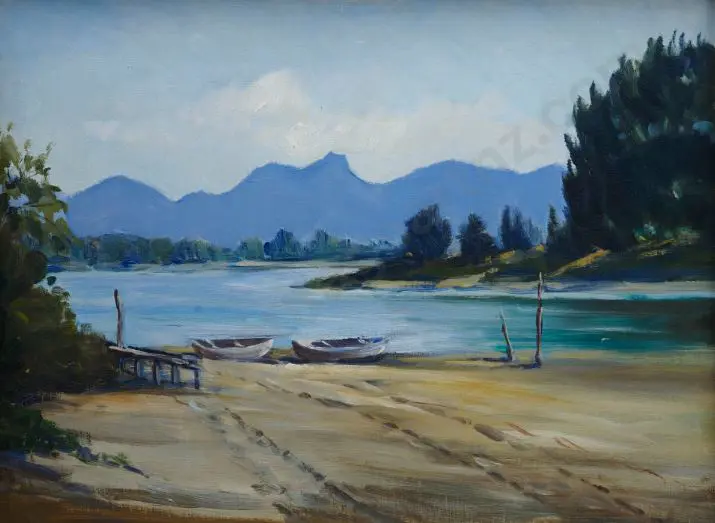 UNKNOWN Artist - Boats in Estuary Image 1++