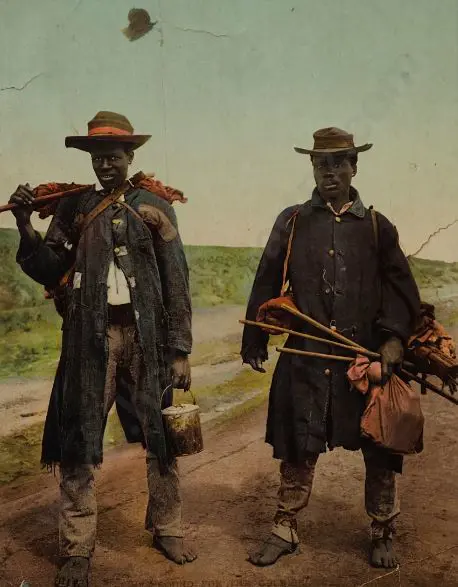 WILSON, George Washington (G.W.W. ) - South African Natives Bound for the Goldfields c. 1880 Image 1++