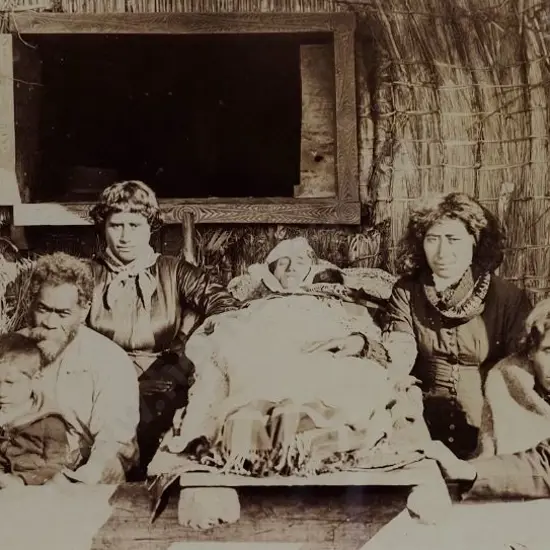 PHOTOGRAPHER, Unknown - Maori Tangi, Late 19th Century