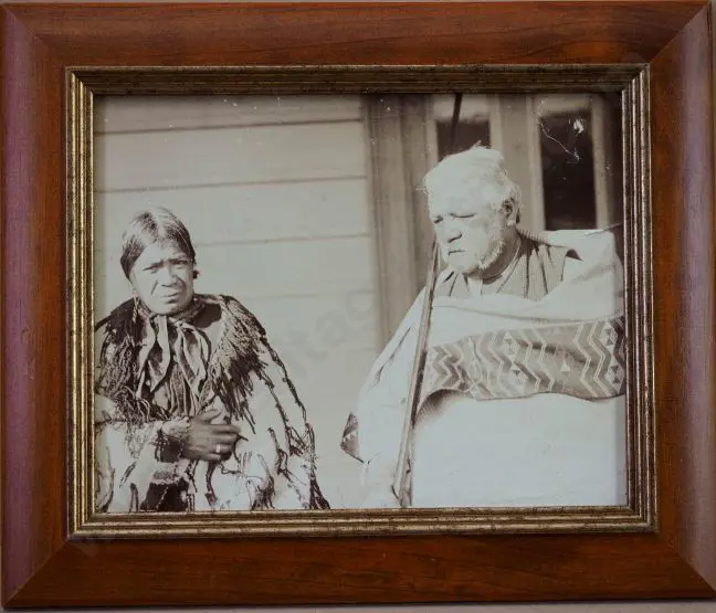 PHOTOGRAPHER, Unknown - Maori Couple - Late 19th Century Image 1++
