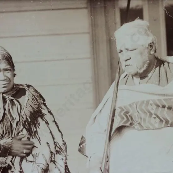 PHOTOGRAPHER, Unknown - Maori Couple - Late 19th Century