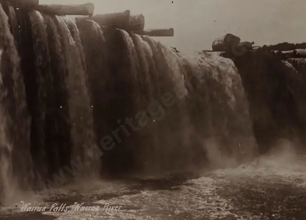 UNKNOWN Photographer - Wairua Falls, Wairoa River - Logging Image 1++