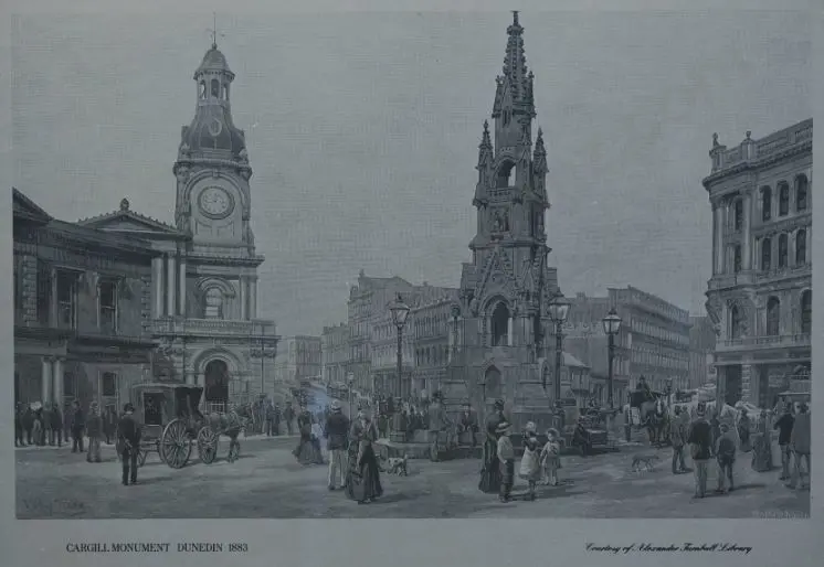 FOSTER, W.C.   - Cargill Monument Dunedin, 1883 Image 1++