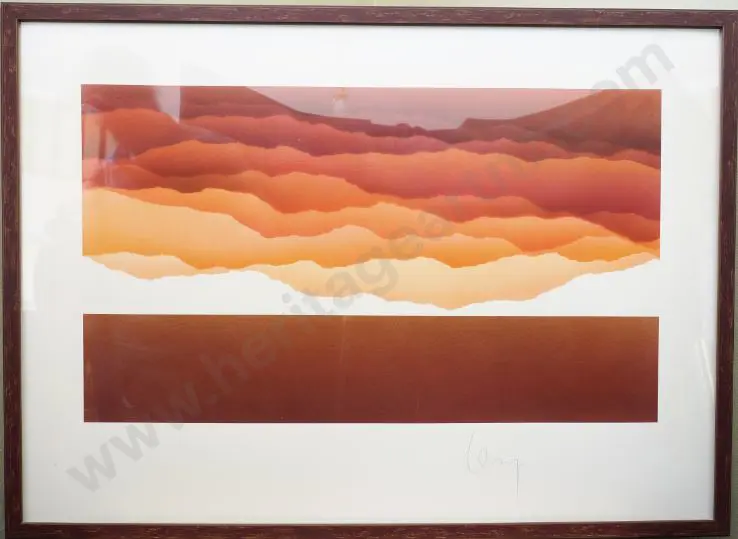 LEVY, Keith (working 1970s/80s) - Abstract Landscape, 1981 Image 1++