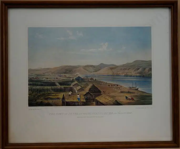 MEIN-SMITH. Captain W. (1799-1869) - Town of Petre, Wanganui River, 1841 Image 1++